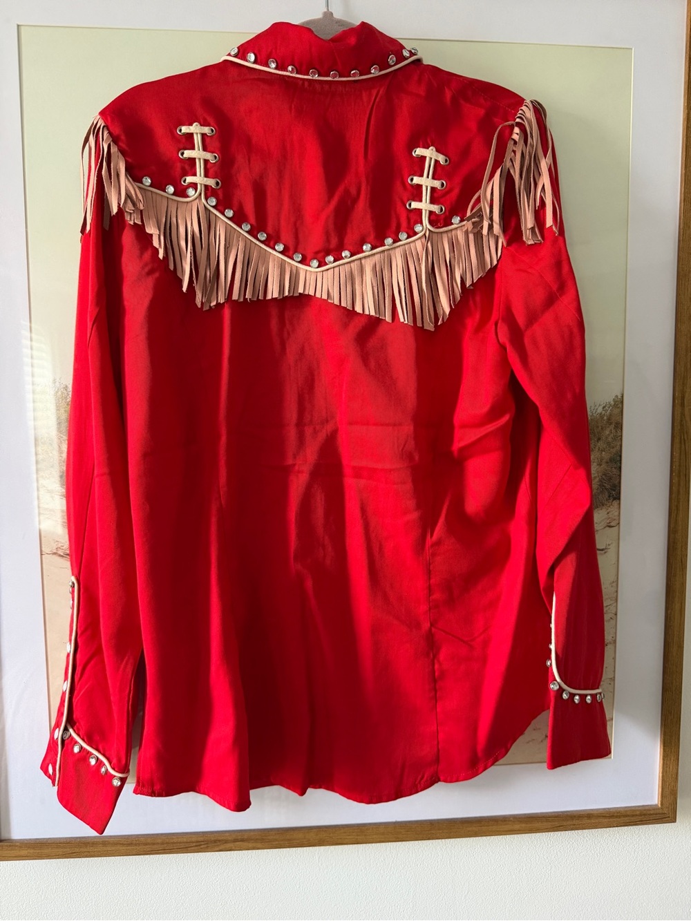 BNWT Double D Ranchwear “Rodeo & Rhinestones” Western Fringe Snap Shirt - Large - Picture 2 of 3